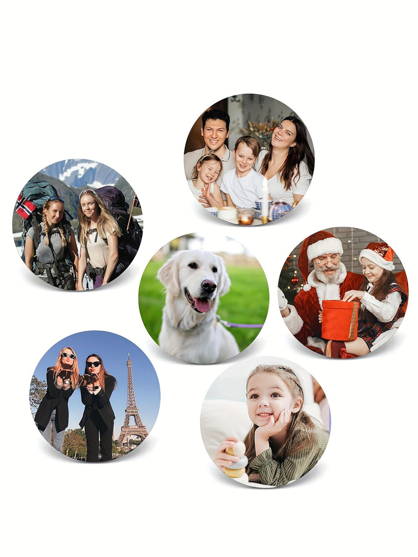 Custom Shape Refrigerator Photo Magnets